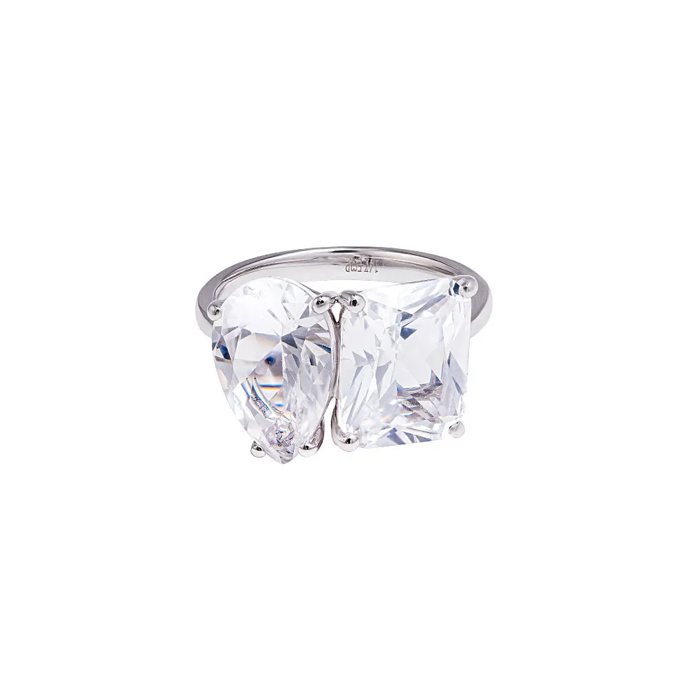 14k Two Stone Ring