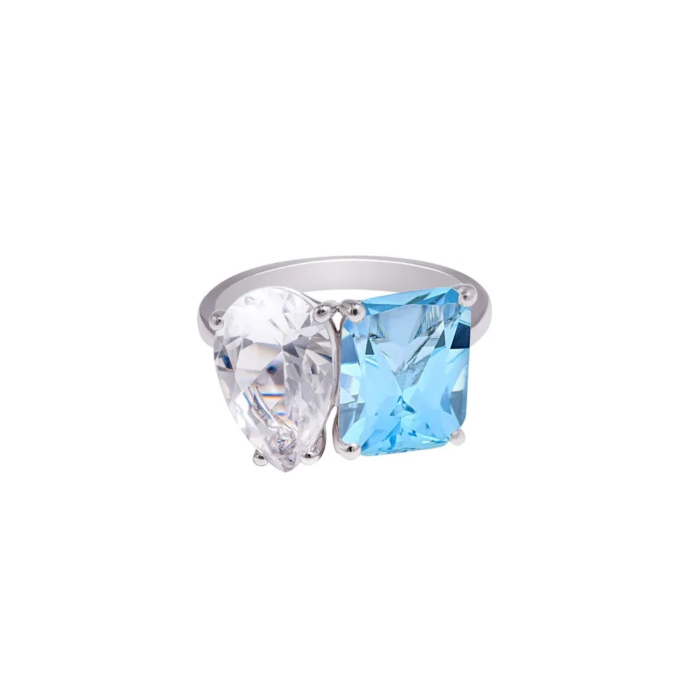 14k Two Stone Ring
