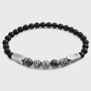 Anchor & Crew Hukou Silver and Stone Bracelet