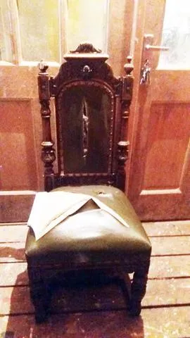 Antique vintage throne chairs - 2 available for reupholstery and painting your choice of colour