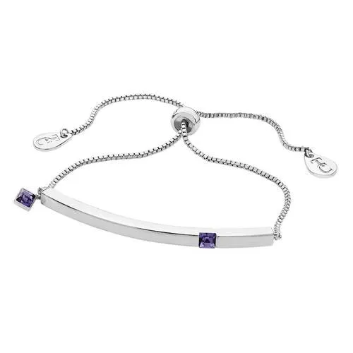 Bar Birthstone Braclet: January - December