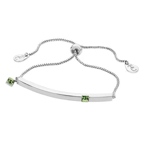 Bar Birthstone Braclet: January - December