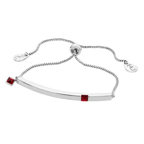 Bar Birthstone Braclet: January - December