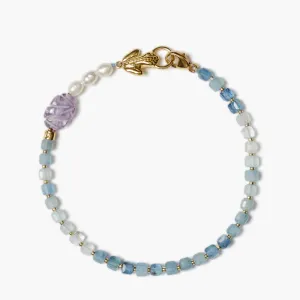 Beaded Bracelet W/ Frog Charm