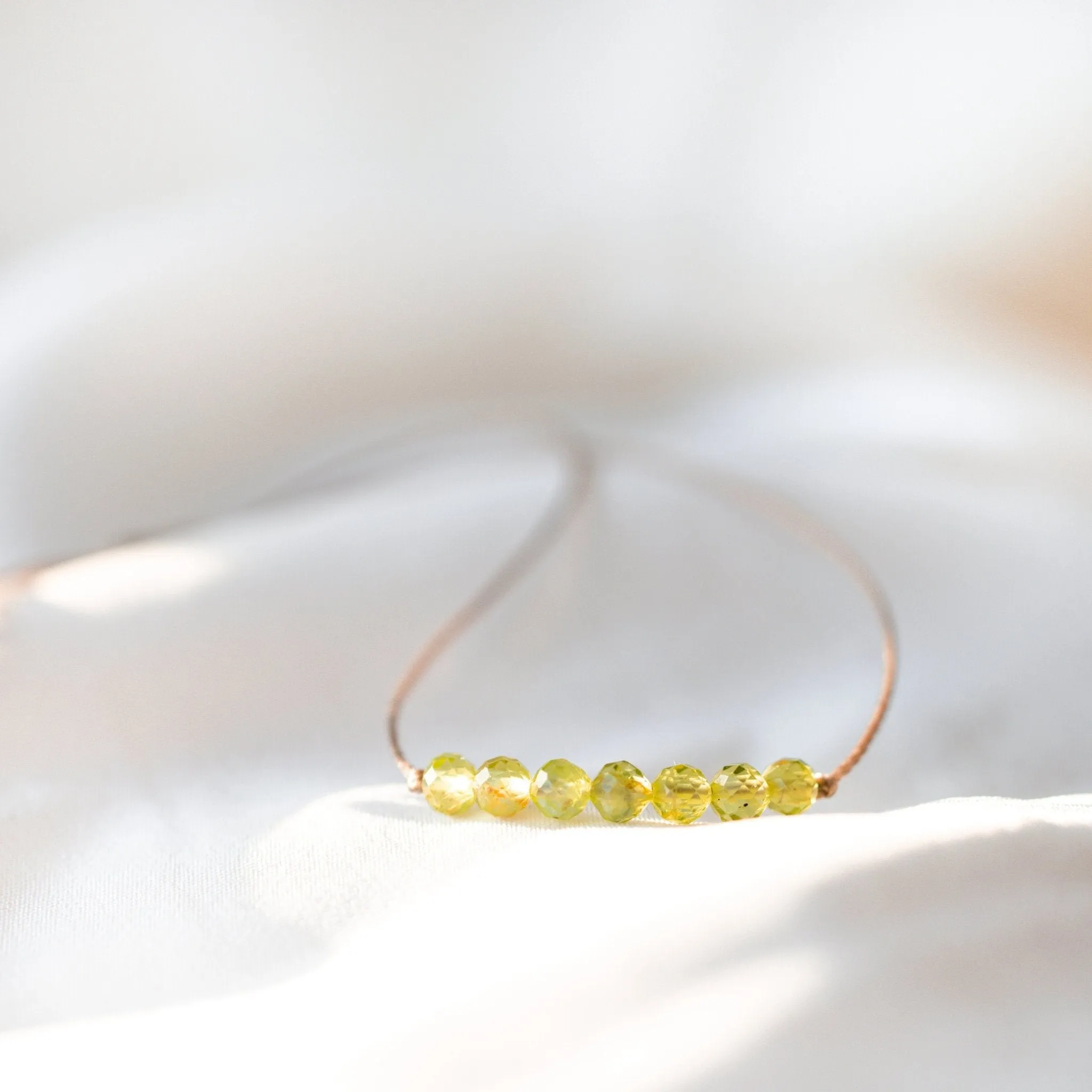Beaded Peridot Bracelet