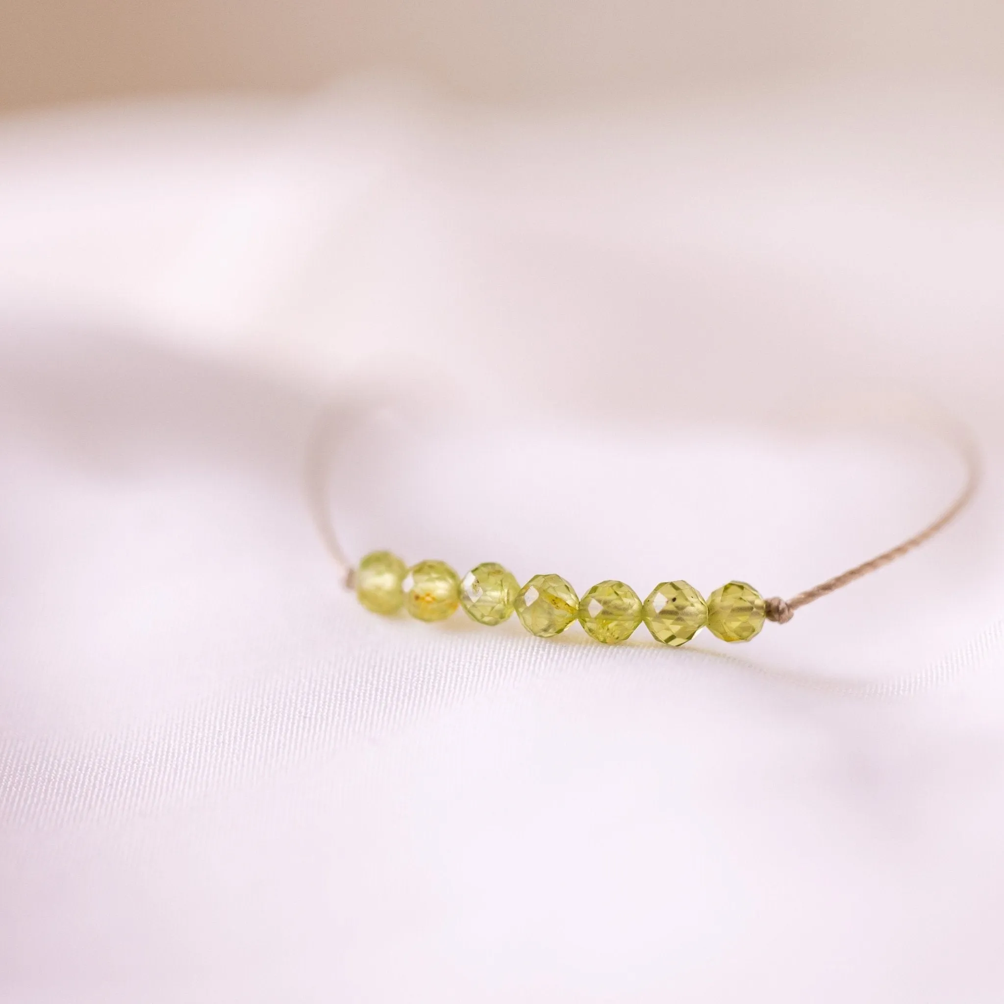 Beaded Peridot Bracelet