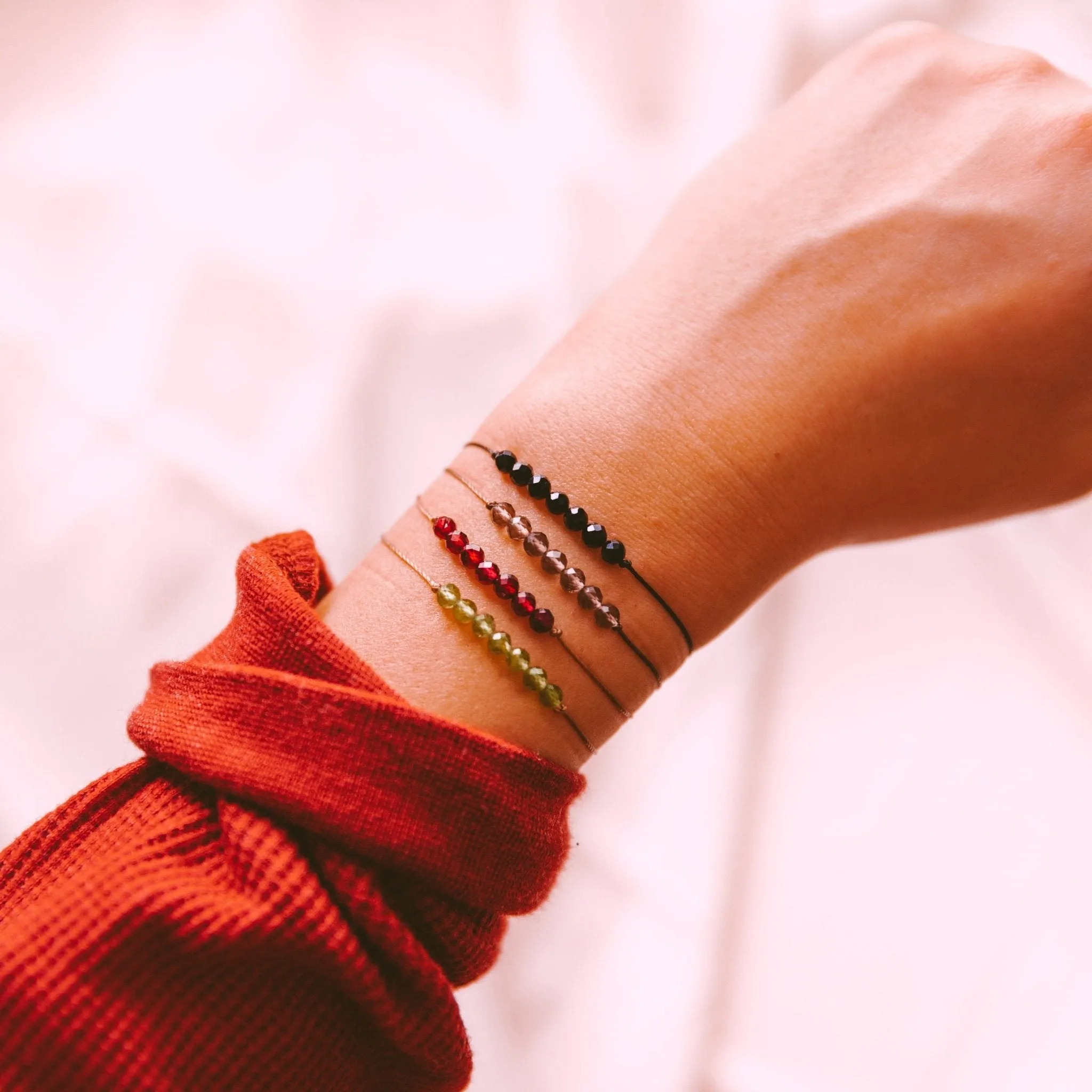 Beaded Peridot Bracelet