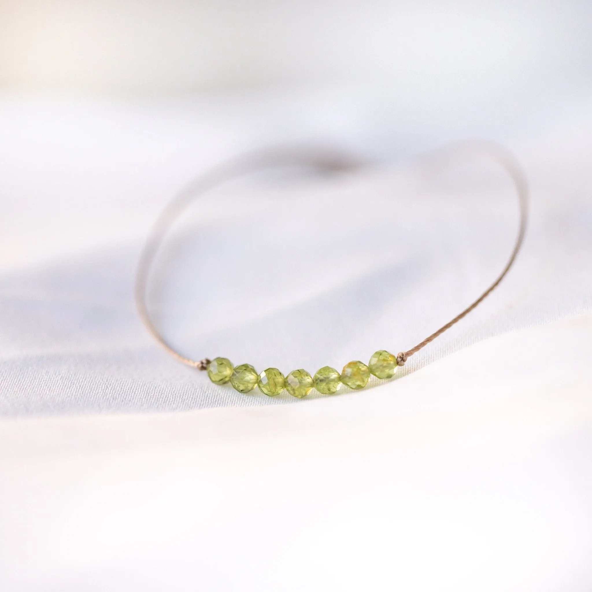 Beaded Peridot Bracelet