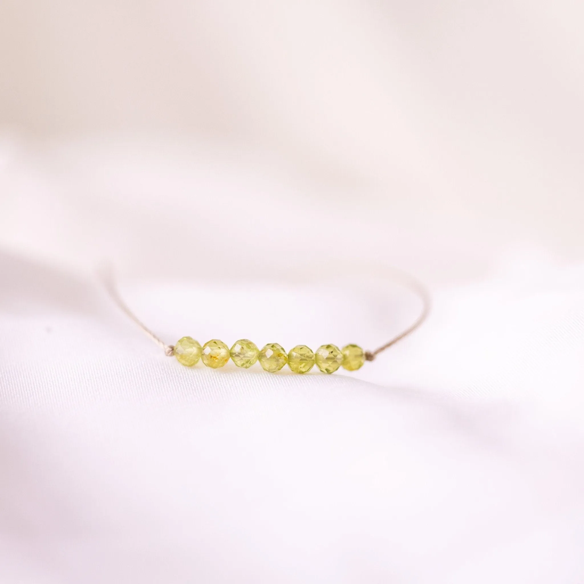 Beaded Peridot Bracelet