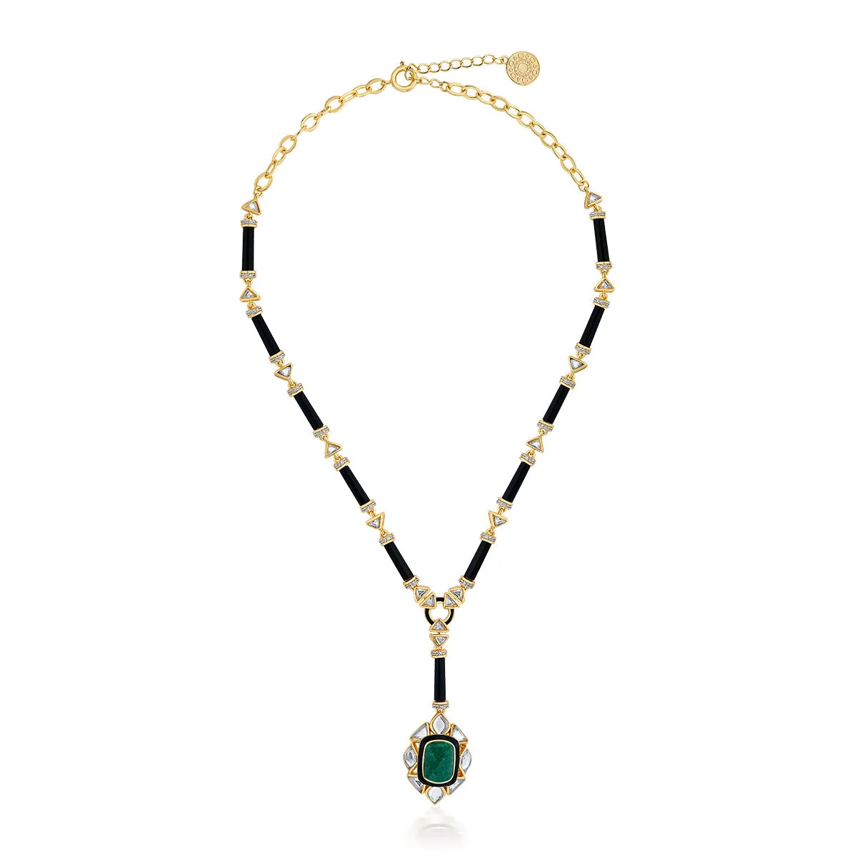 Begum Haute Evergreen Drop Necklace