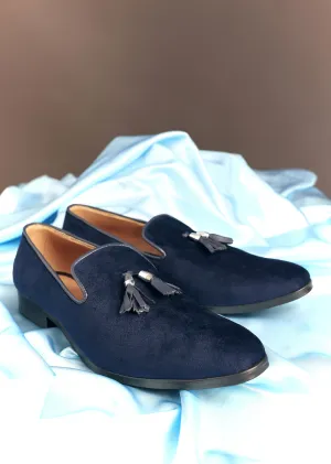 Black Velvet Tassel Jutti
