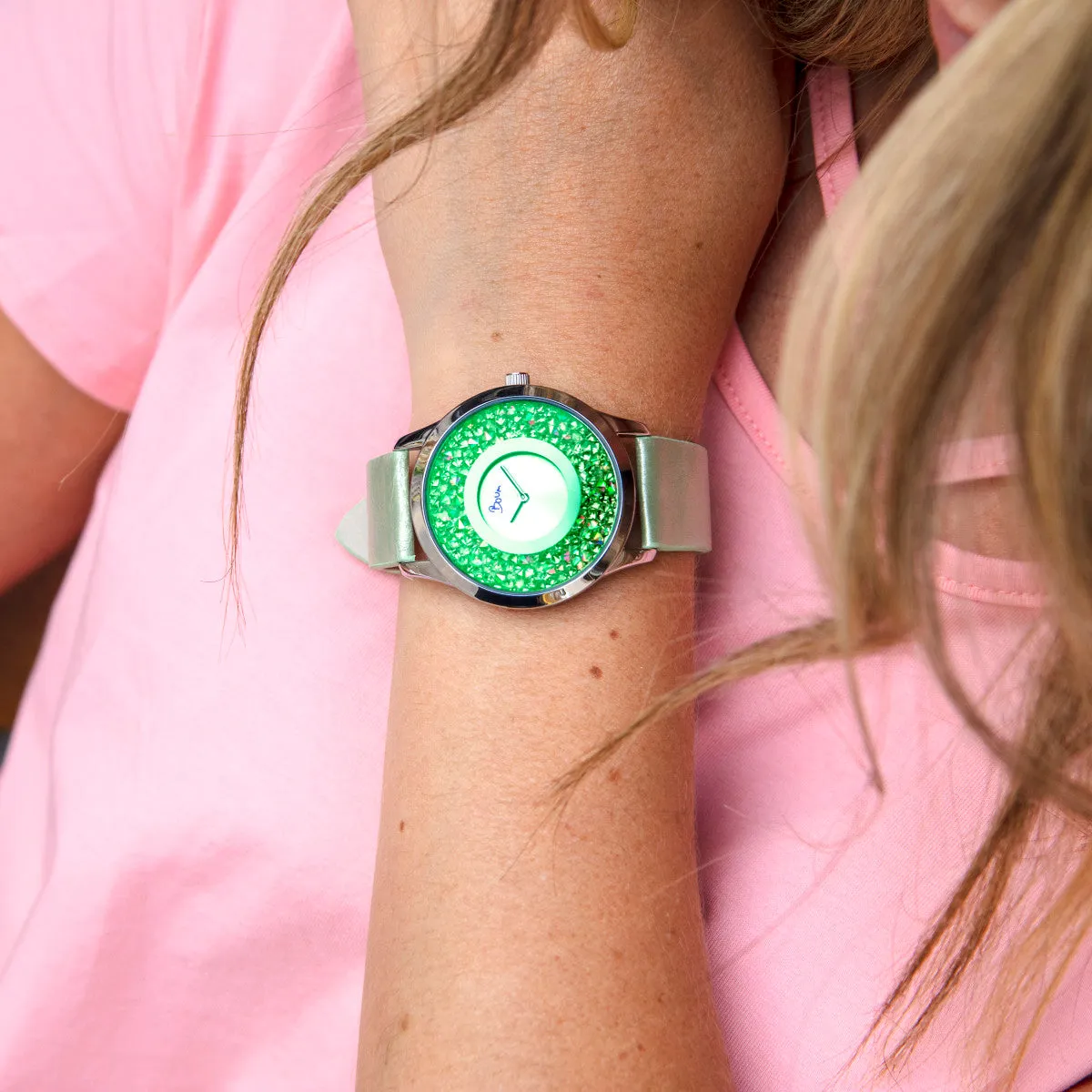 Boum Clique Crystal-Dial Ladies Bracelet Watch