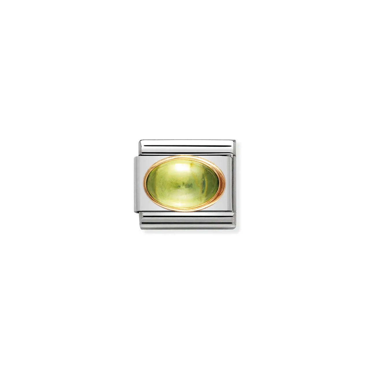 Composable Classic Link 030504/05 August Peridot Oval Stone In 18K Gold