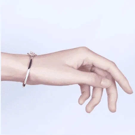 doveggs moissanite platinum plated silver 1 carat heart arrows cut moissanite bracelet bangle