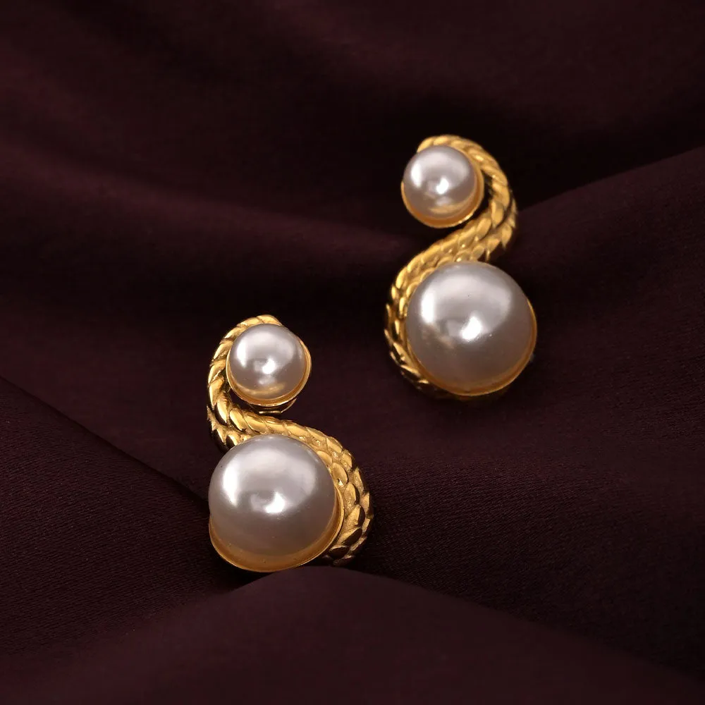 Enchantress Pearl Stud Earrings