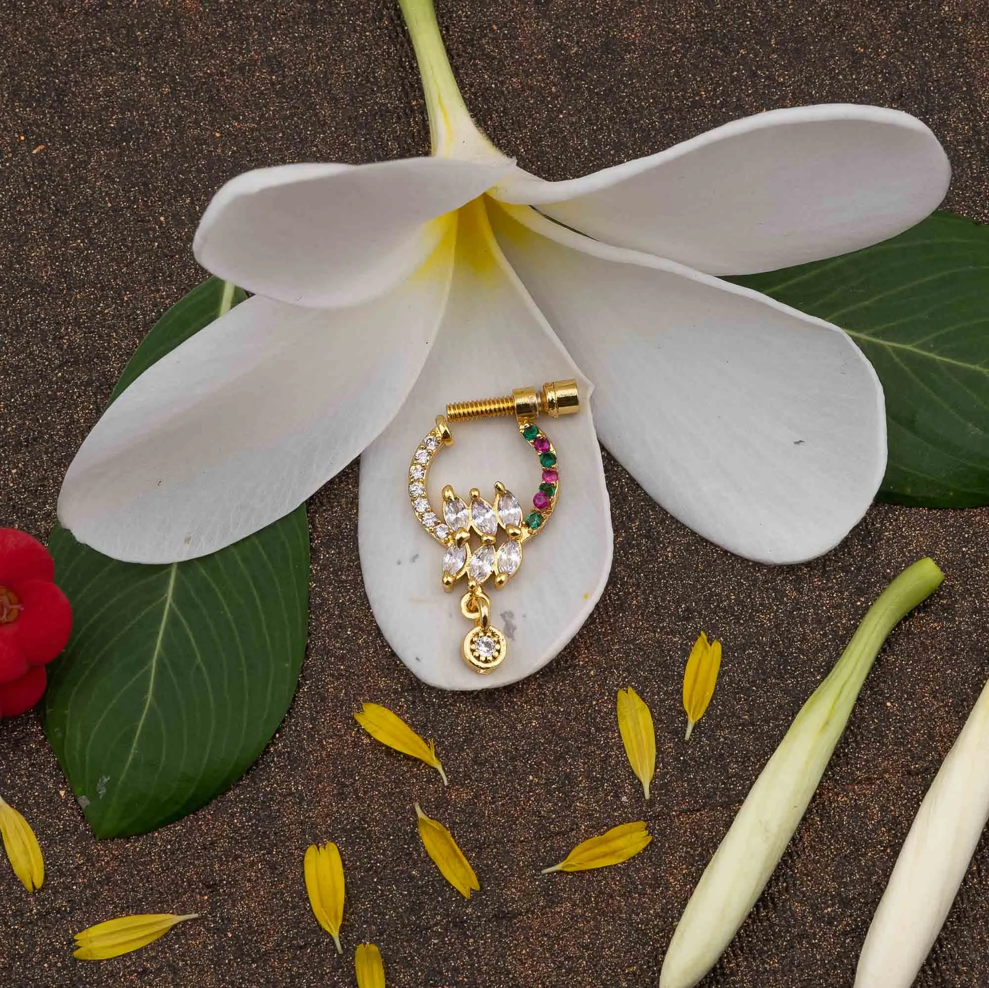 Ethnic Screw Nath: Bridal Nosepiece