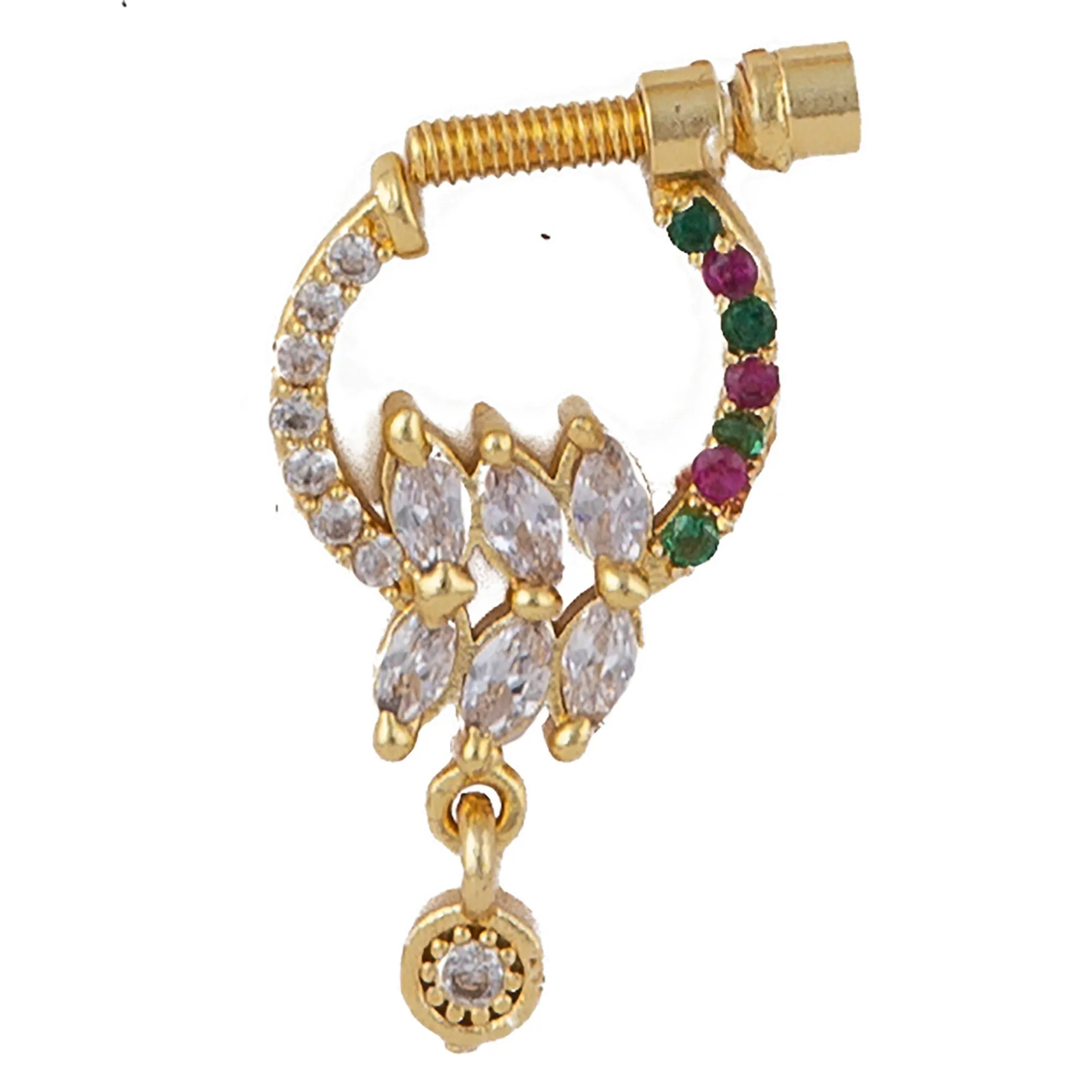Ethnic Screw Nath: Bridal Nosepiece