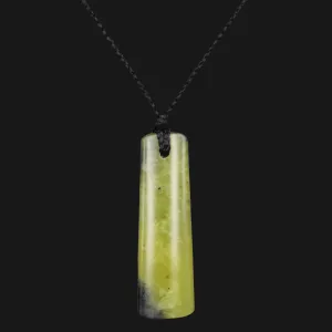 Experience Maori Elegance With Handcrafted Toki Pendant Necklace In Vibrant Green Floral Jade - Perfect Accessory For Any Look