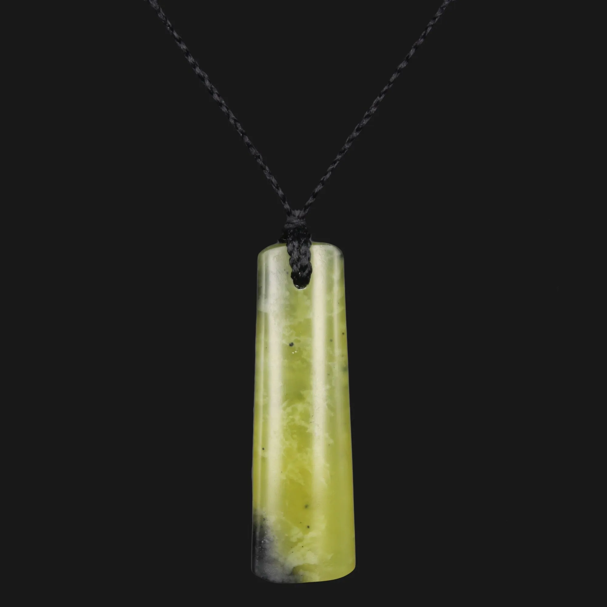 Experience Maori Elegance With Handcrafted Toki Pendant Necklace In Vibrant Green Floral Jade - Perfect Accessory For Any Look