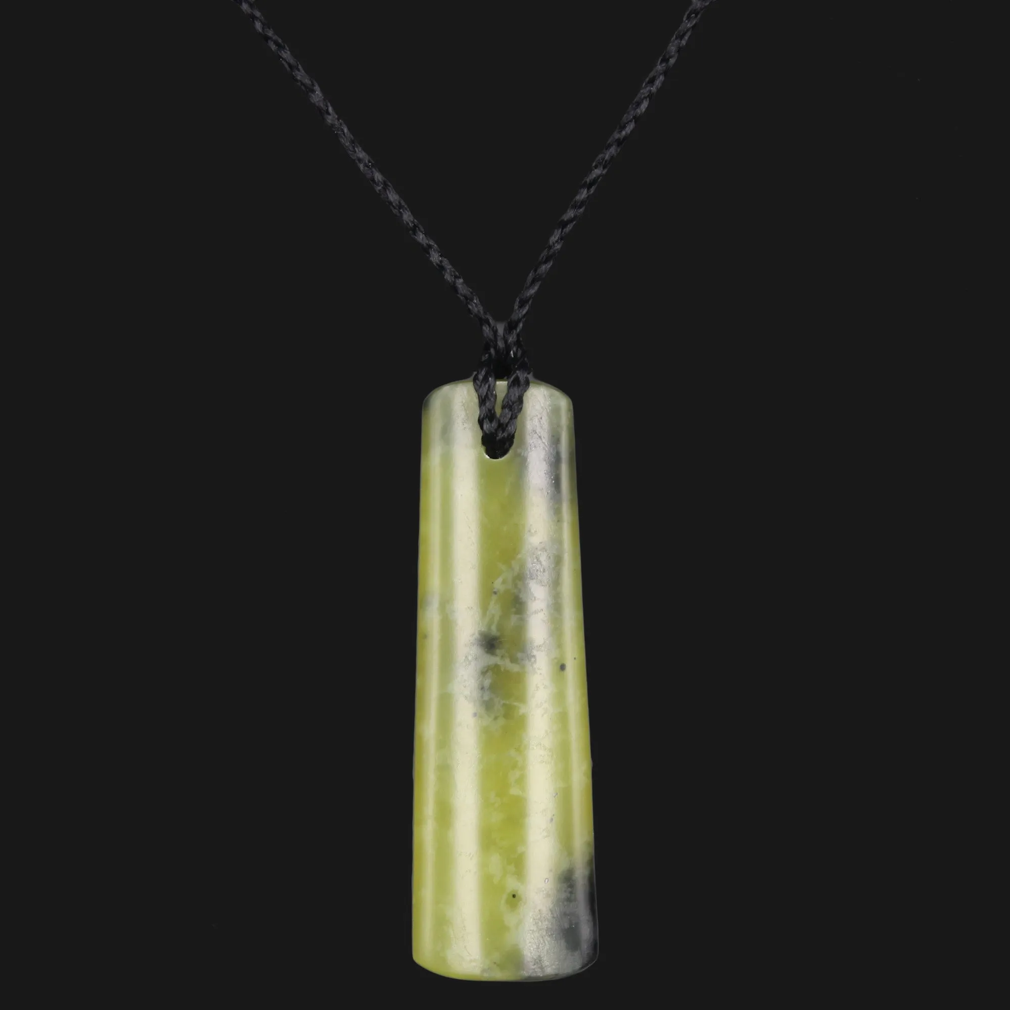 Experience Maori Elegance With Handcrafted Toki Pendant Necklace In Vibrant Green Floral Jade - Perfect Accessory For Any Look
