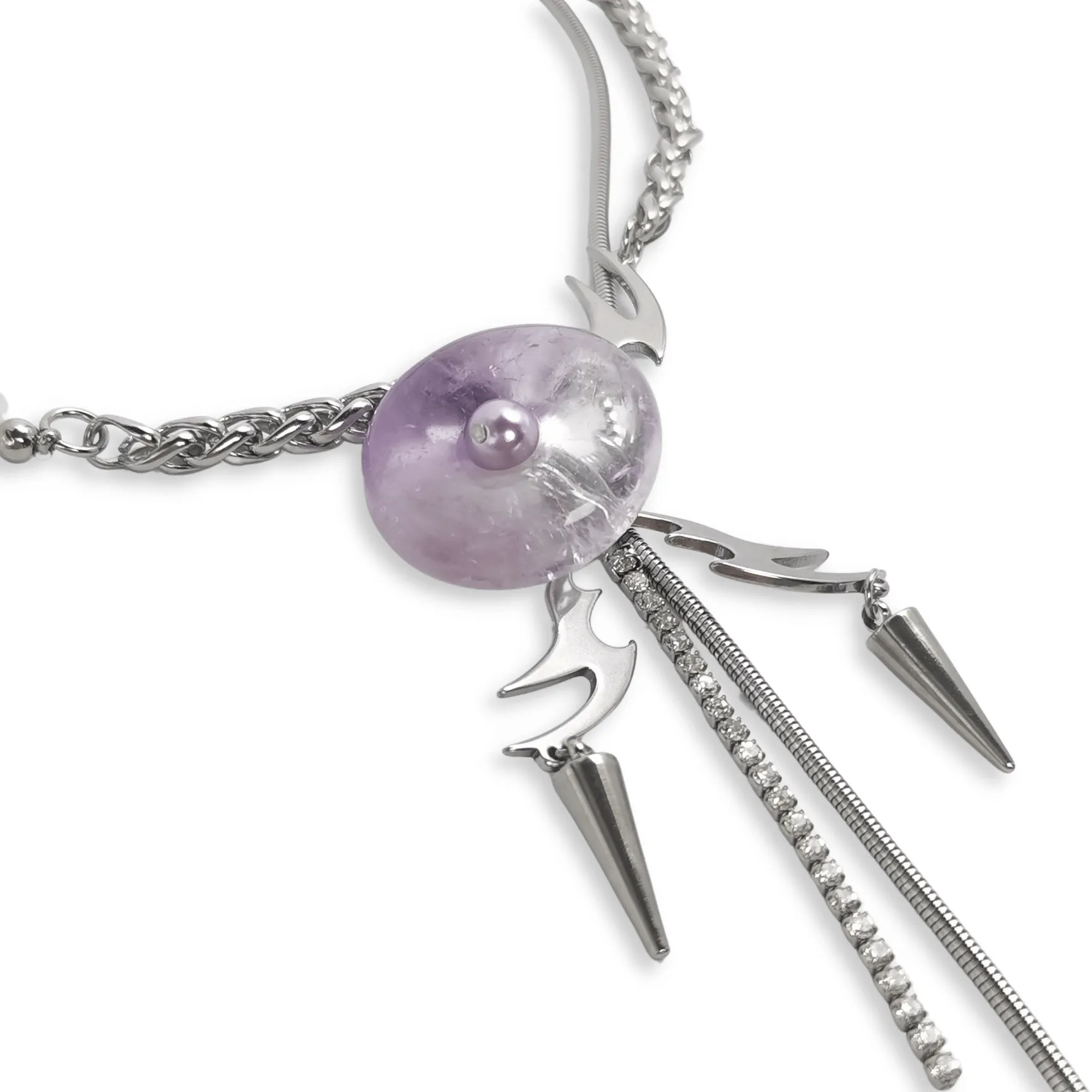 Fervooor Electric Jellyfish necklace set