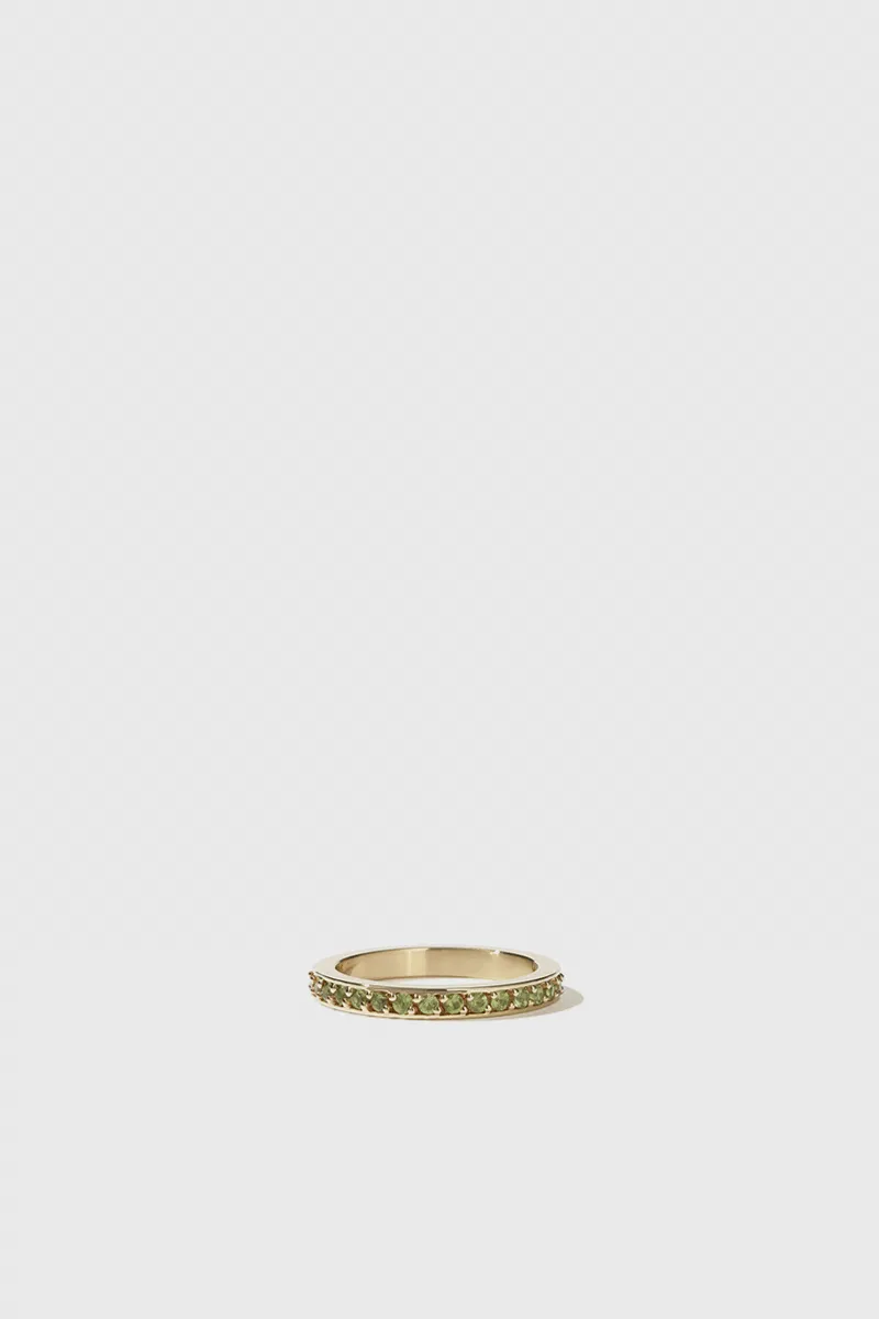 Glow Eternity Band - Gold Plated / Peridot