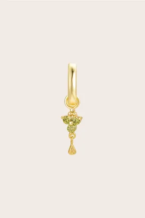 Gold Birthstone Charm - August/Peridot