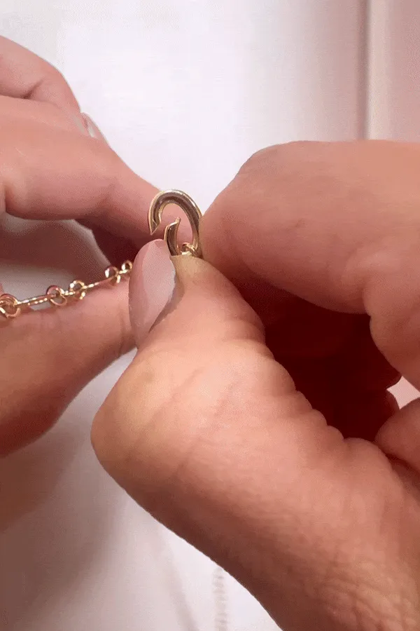Gold Birthstone Charm - August/Peridot