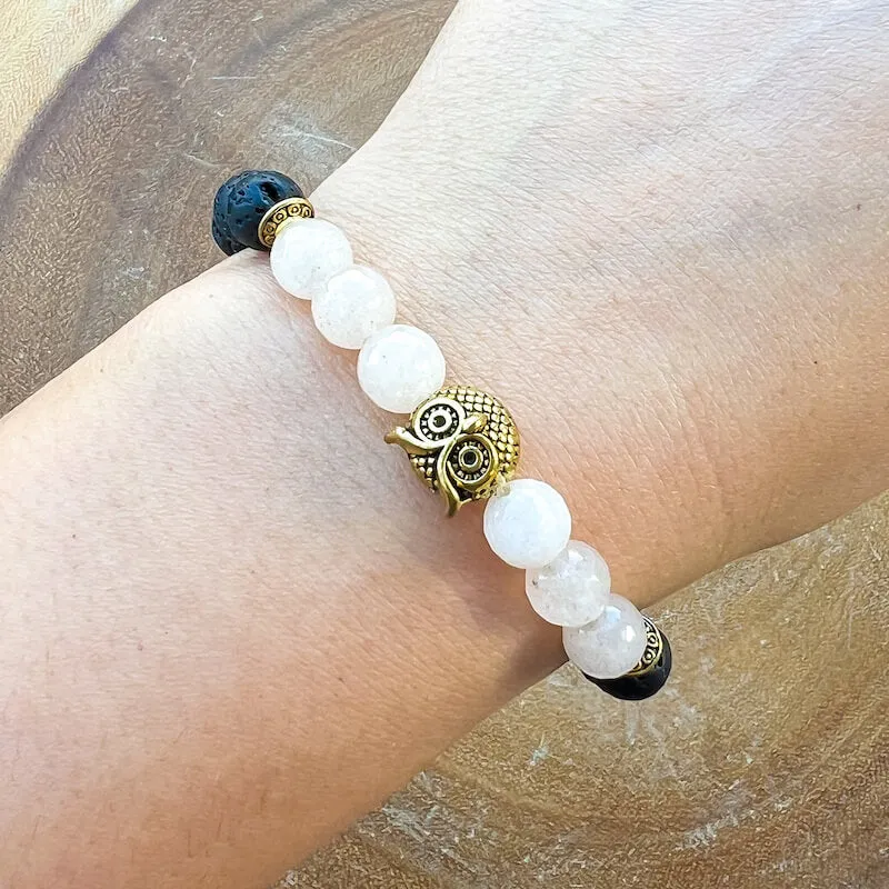 Lava Stone Natural Beaded Bracelet