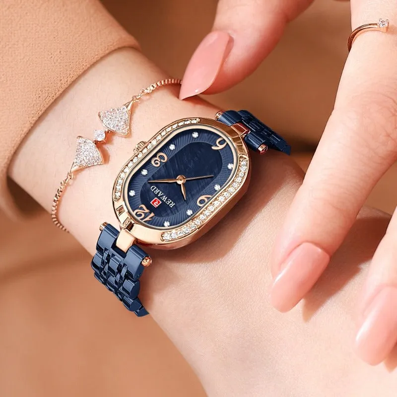Luxury Inlaid Brand Gemestone Watch Women Jewelry
