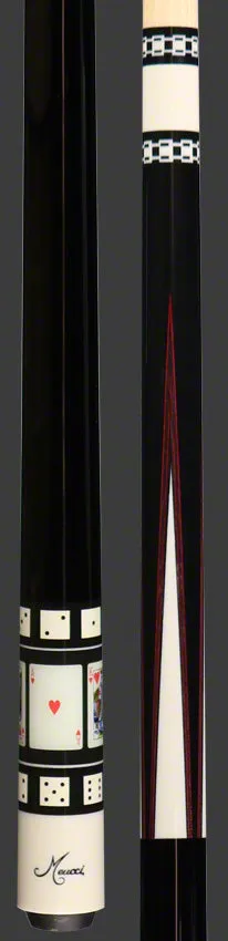 Meucci Hall Of Fame 4 Hearts Pool Cue with Pro Shaft - HOF04