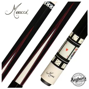 Meucci Hall Of Fame 4 Hearts Pool Cue with Pro Shaft - HOF04