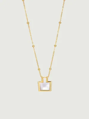 Mother of Pearl Charm Necklace