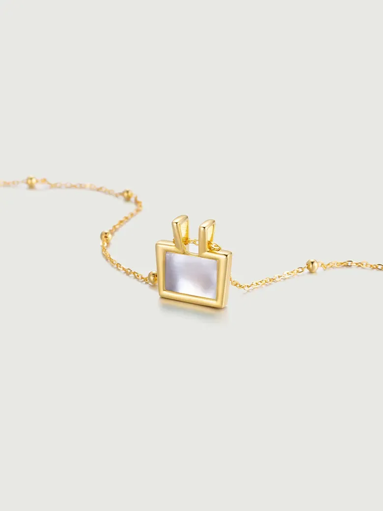 Mother of Pearl Charm Necklace