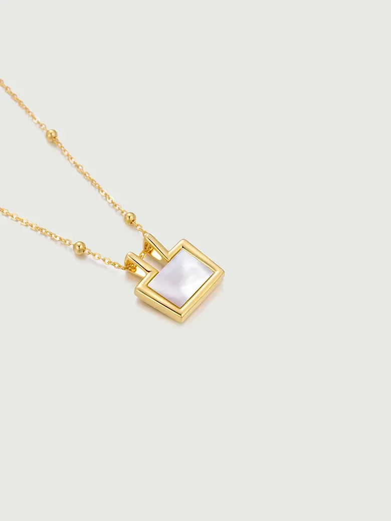 Mother of Pearl Charm Necklace