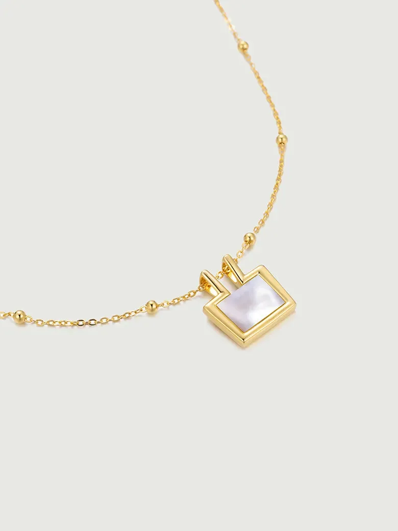 Mother of Pearl Charm Necklace