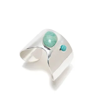 Organic Cuff in Silver Mist