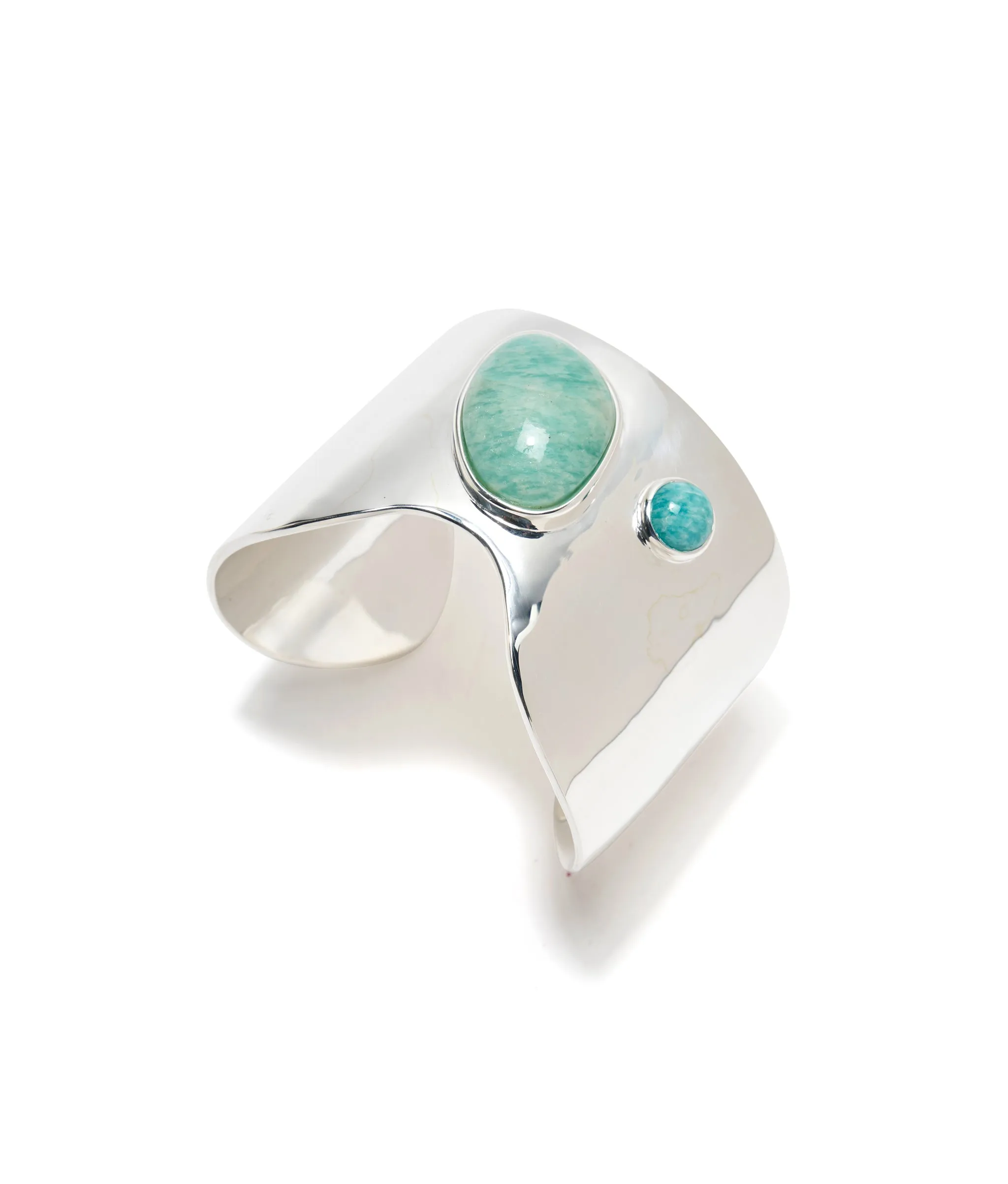 Organic Cuff in Silver Mist