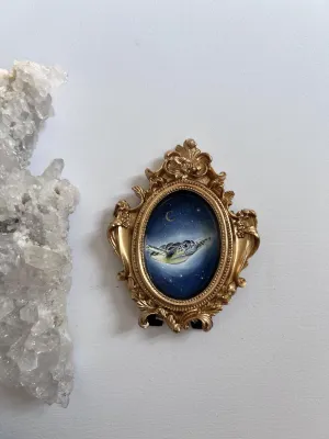 Ornate Frame with Turtle Painting