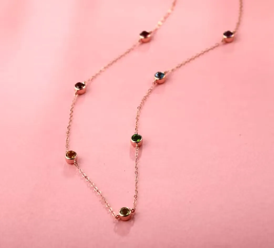 Rainbow Gems Necklace