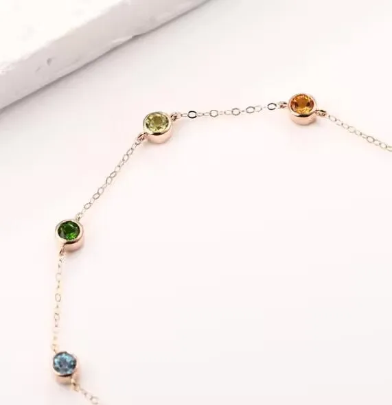 Rainbow Gems Necklace