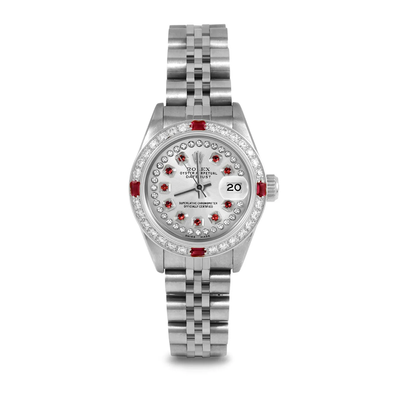 Rolex Datejust 26mm | 69174-SLV-STRR-4RBY-JBL