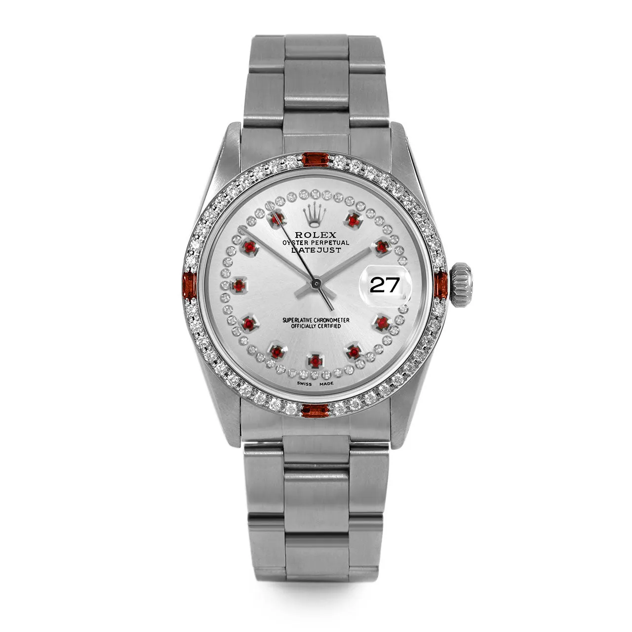 Rolex Datejust 36mm | 16014-SLV-STRR-4RBY-OYS