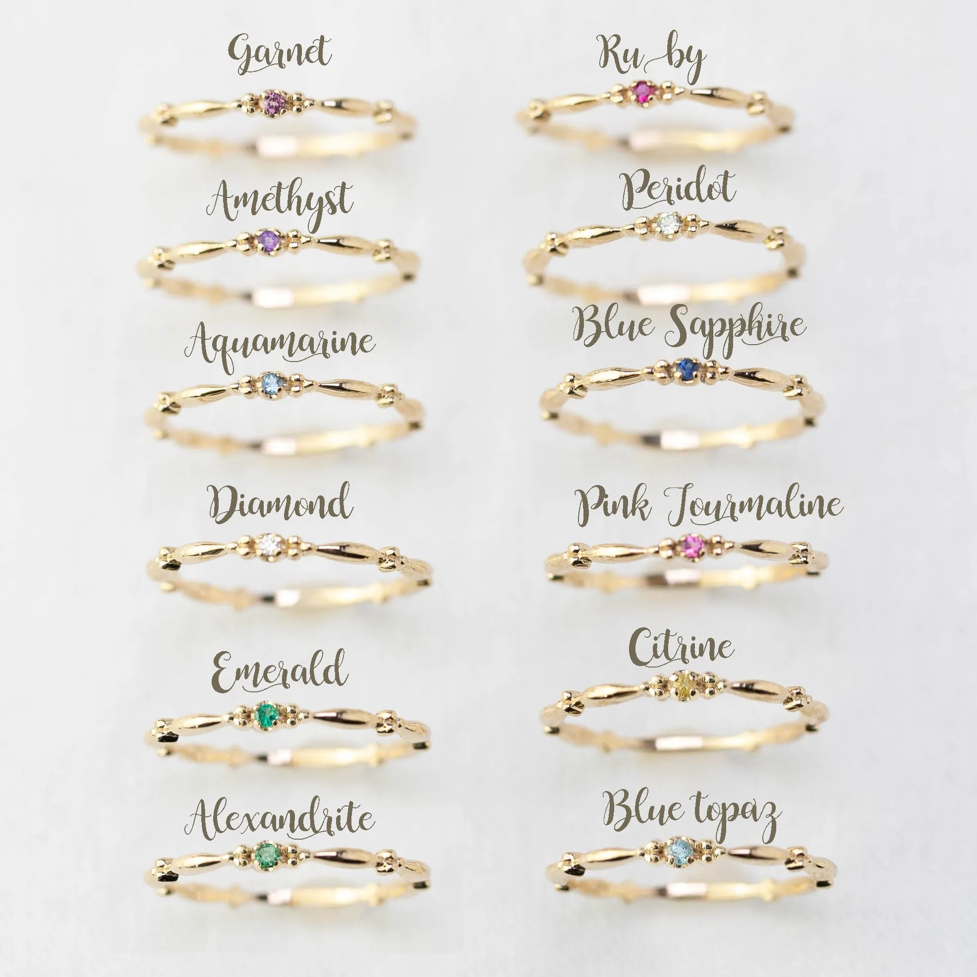 Rubette Ring Peridot
