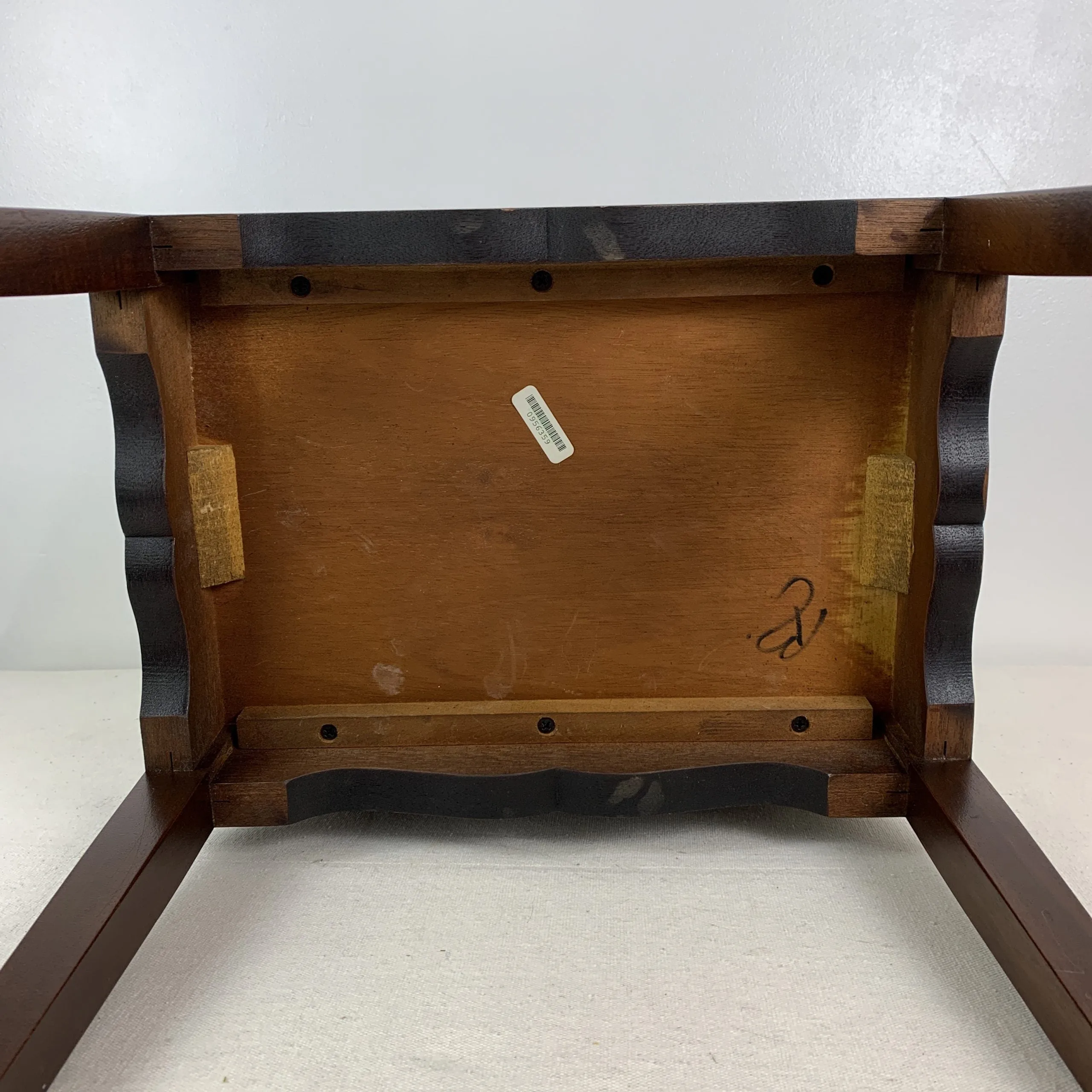 Side Table, English Regency Box on Stand, Inlay Shell