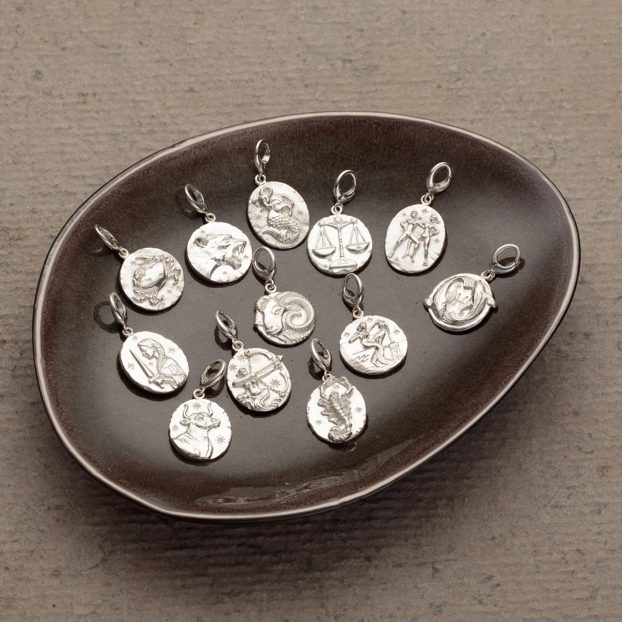 Silver Leo Zodiac Charm