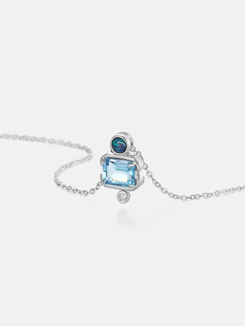 Slideable Versailles Topaz Necklace