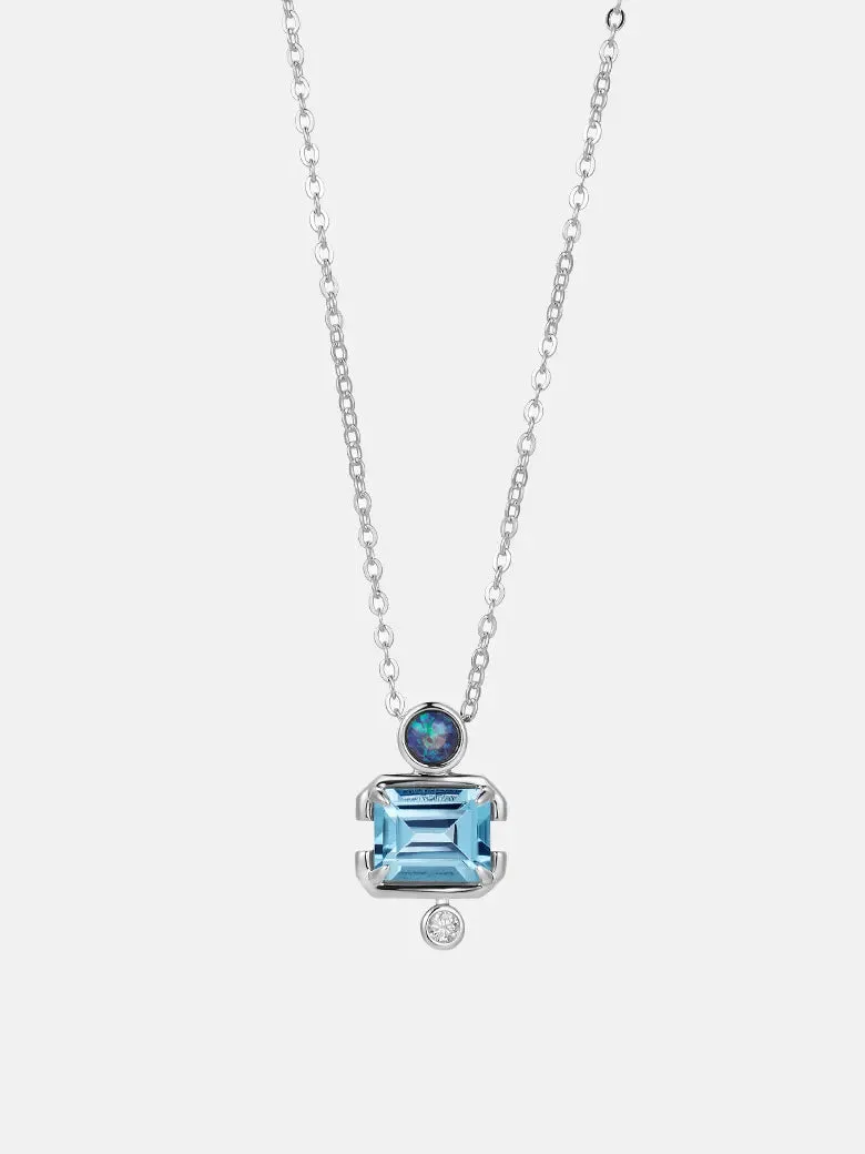 Slideable Versailles Topaz Necklace