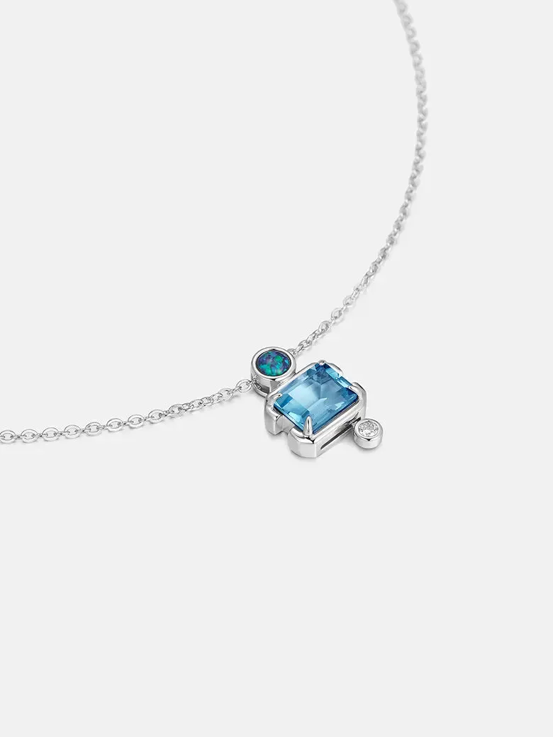 Slideable Versailles Topaz Necklace