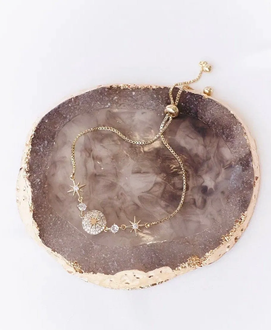 Stars Shining Charm Golden Bracelet